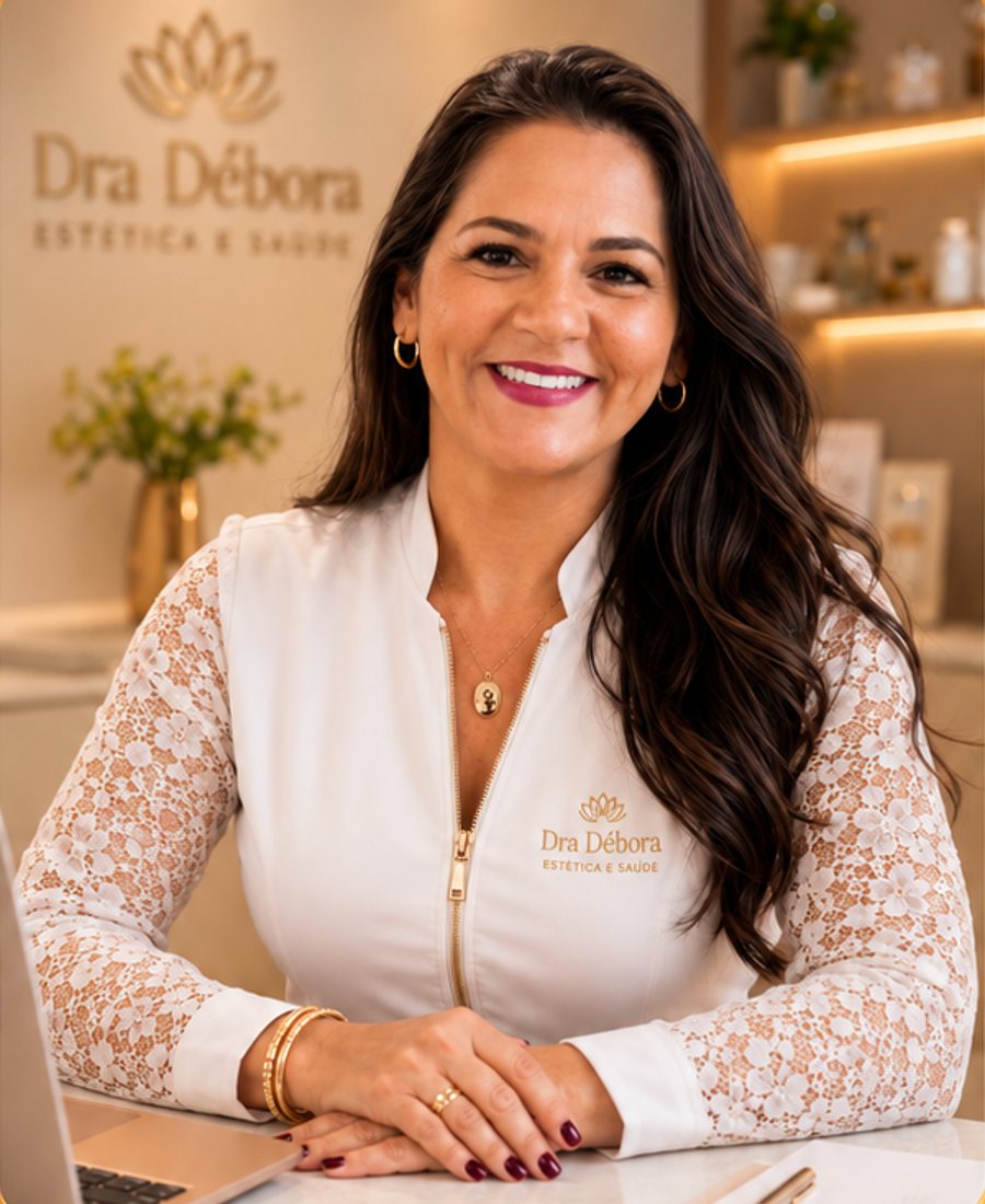 Dra. Ana Débora Arcanjo em seu espaço de atendimento